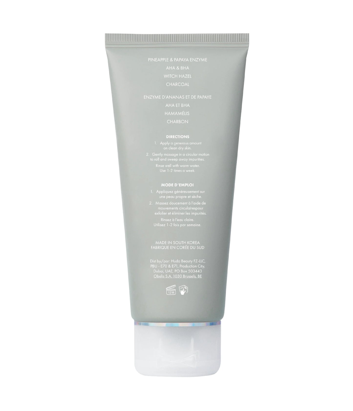 Yo Detox Charcoal Face & Body Enzyme Scrub